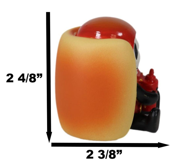Ebros Gift Furrybones Frank The Wiener Hotdog Bun With Ketchup Bottle Furry Bone Figurine