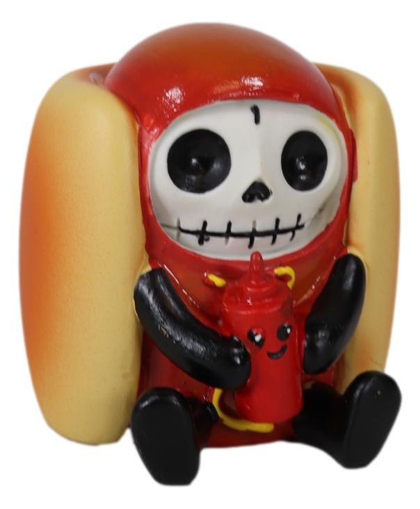 Ebros Gift Furrybones Frank The Wiener Hotdog Bun With Ketchup Bottle Furry Bone Figurine