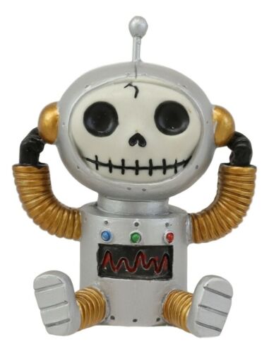 ebros gift Furrybones Gadget The Skeleton Retro Robot Costume Monster Collectible Figurine