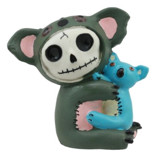 Ebros Gift Furrybones Hugs Adorable Koala Bear With Blue Doll Skeleton Figurine 2.75"Tall
