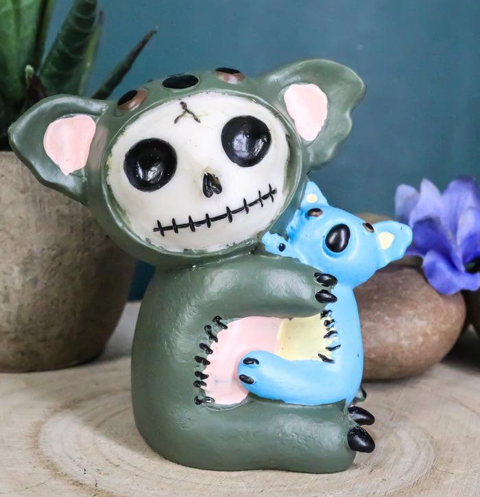 ebros gift Furrybones Hugs Adorable Koala Bear With Blue Doll Skeleton Figurine 2.75"Tall