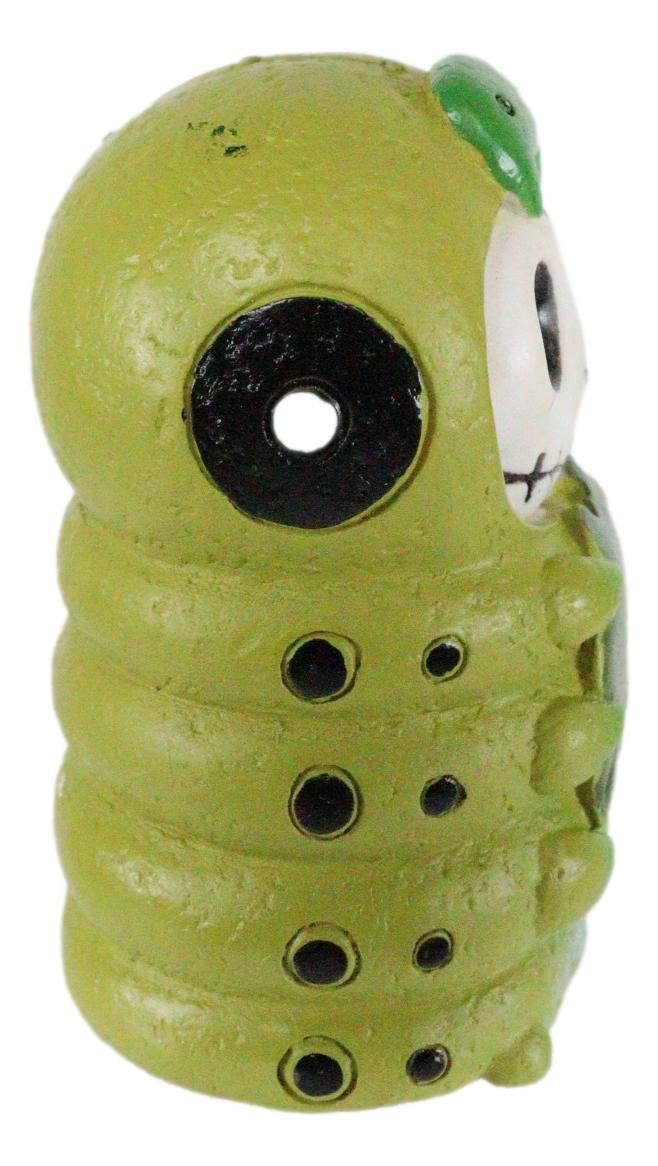 Ebros Gift Furrybones Inch The Leaf Caterpillar Skeleton Monster Sit Up Ornament Figurine