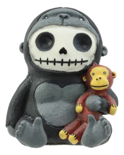 ebros gift Furrybones Kongo Gorilla King Kong Cute Skeleton Figurine 2.5"Tall Furry Bones