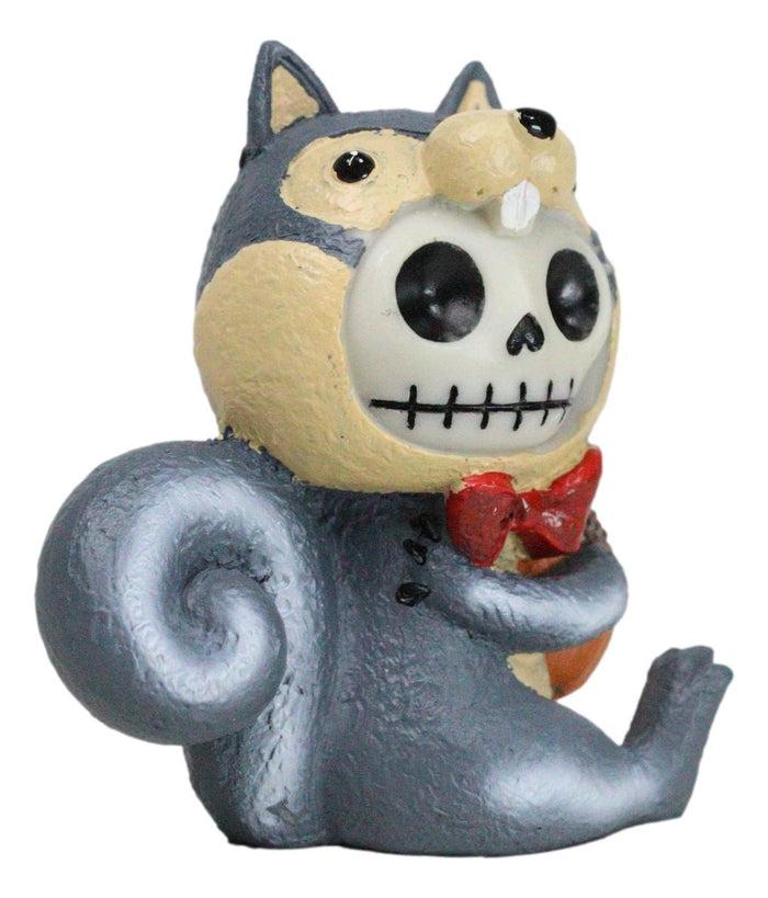 Ebros Gift Furrybones Nibbles The Squirrel Voodoo Skeleton With Acorn Figurine Collectible