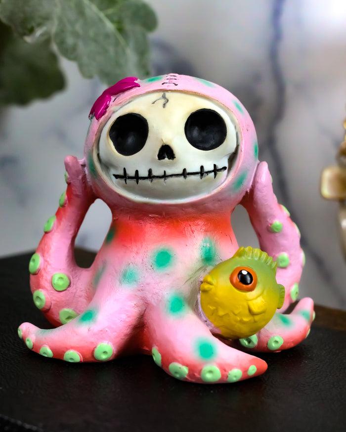 Ebros Gift Furrybones Octopee Skeleton Monster Ornament Figurine Exclusive Collection