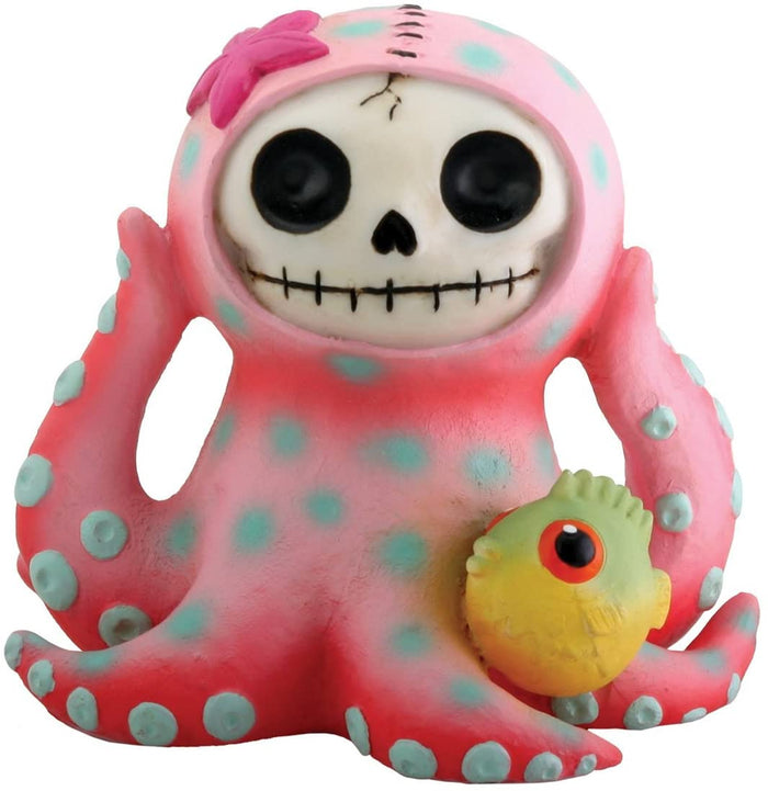 Ebros Gift Furrybones Octopee Skeleton Monster Ornament Figurine Exclusive Collection
