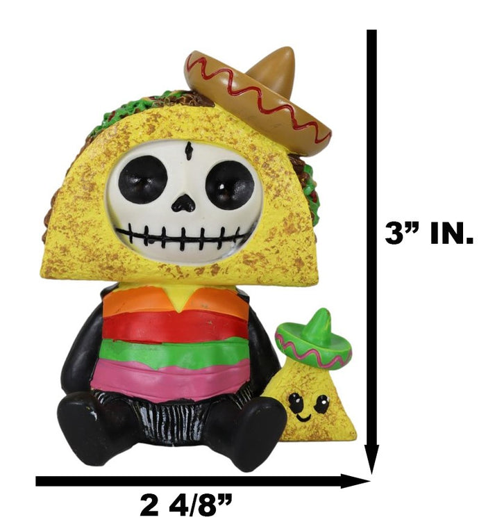 Ebros Gift Furrybones Pancho The Taco King With Sombrero And Nachos Furry Bone Figurine