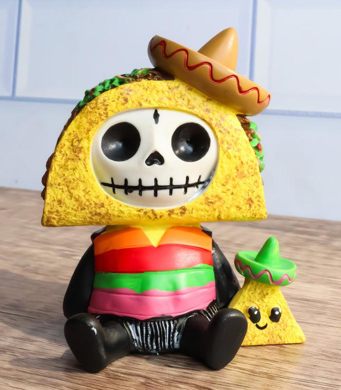 ebros gift Furrybones Pancho The Taco King with Sombrero And Nachos Furry Bone Figurine