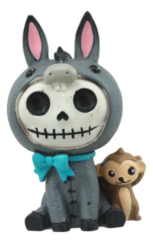 ebros gift Furrybones Quixote Donkey Monkey Costume Skeleton Monster Sit Ornament Figurine