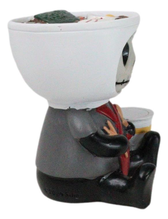 Ebros Gift Furrybones Ramon Japanese Ramen Bowl Master Chef Skeleton Furry Bones Figurine