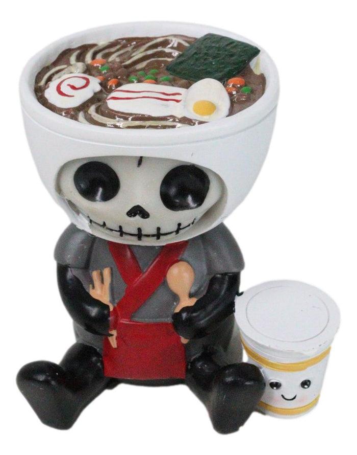 ebros gift Furrybones Ramon Japanese Ramen Bowl Master Chef Skeleton Furry Bones Figurine