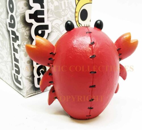 Ebros Gift Furrybones Red Fire Lobster Scuttle Sea Horse Skeleton Furry Bones Figurine