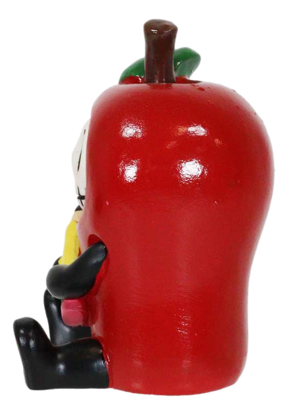 Ebros Gift Furrybones Red Ringo Chili Pepper Skeleton With Pencil Furry Bones Figurine