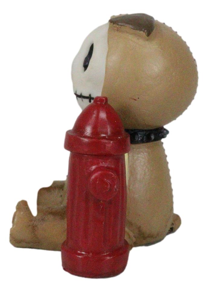Ebros Gift Furrybones Rocky The Cute Bulldog Bull Dog Skeleton Monster Ornament Figurine