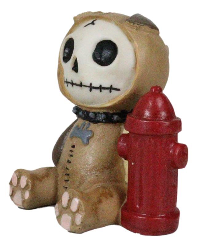 Ebros Gift Furrybones Rocky The Cute Bulldog Bull Dog Skeleton Monster Ornament Figurine