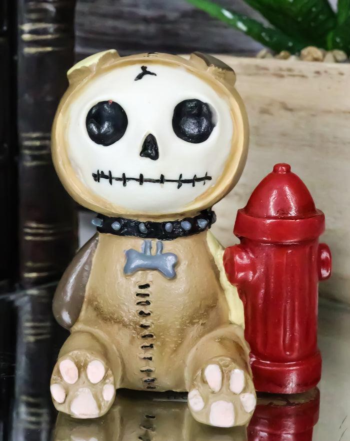 ebros gift Furrybones Rocky The Cute Bulldog Bull Dog Skeleton Monster Ornament Figurine