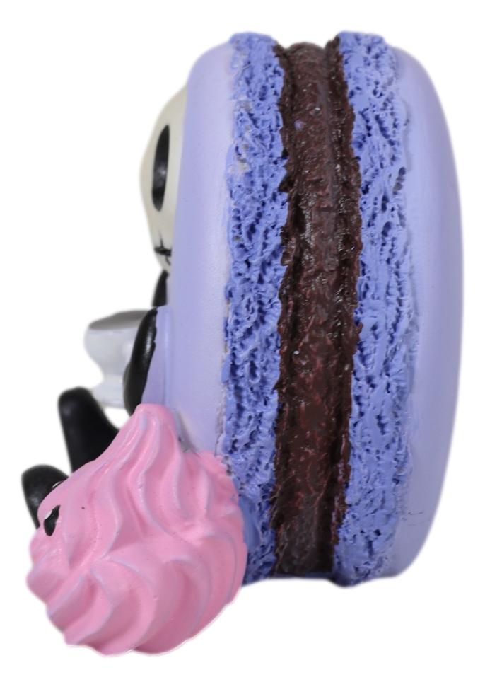 Ebros Gift Furrybones Ronny The Lavender Purple Macaron With Coffee Cup Furry Bone Figurine