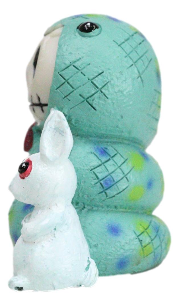 Ebros Gift Furrybones Sstevie Serpent Snake With White Rabbit Skeleton Furry Bones Figurine