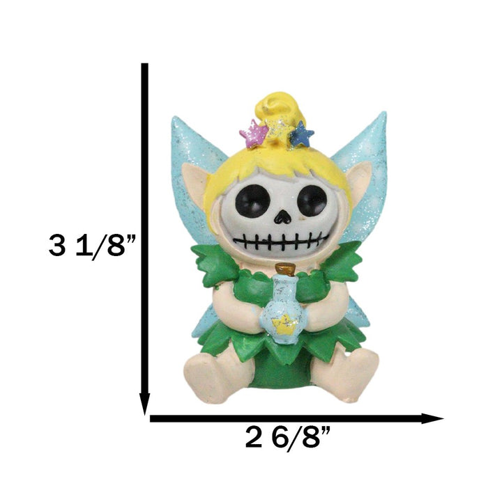 Ebros Gift Furrybones Tinker Bell Fairy With Pixie Dust Skeleton Figurine Furry Bones