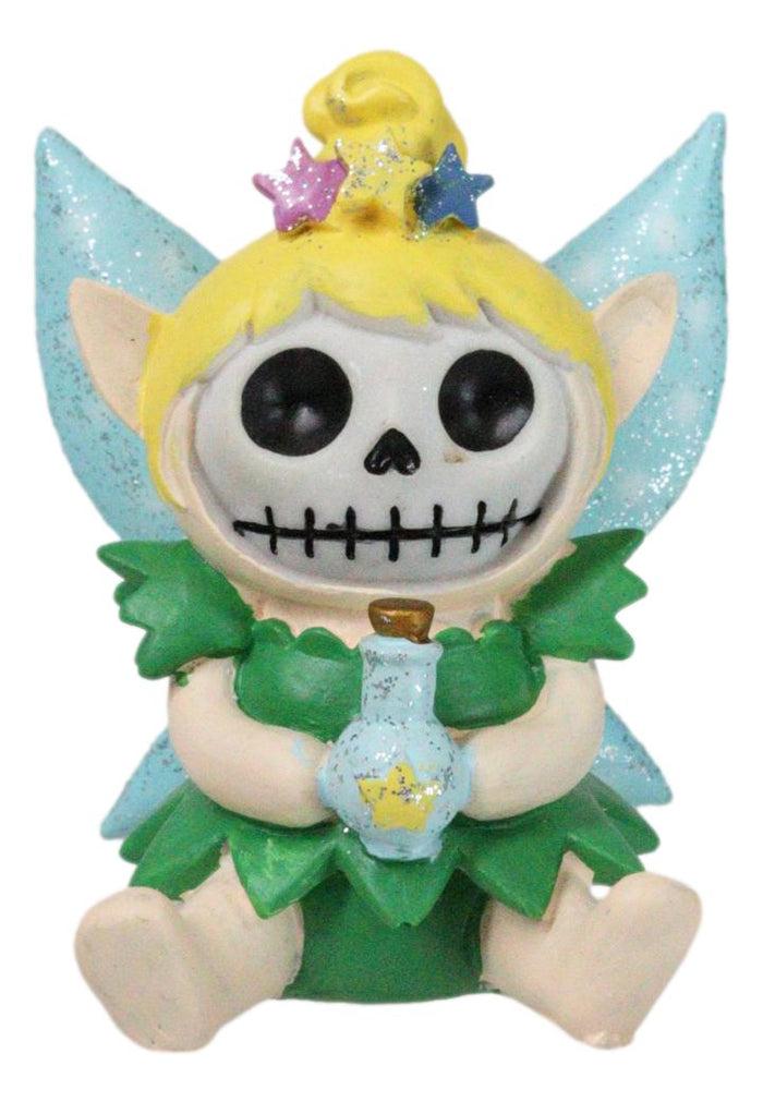 ebros gift Furrybones Tinker Bell Fairy With Pixie Dust Skeleton Figurine Furry Bones