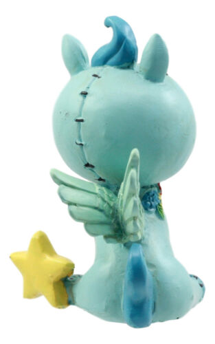 Ebros Gift Furrybones Twinkle Golden Star Pegasus Figurine 3.25"H Hooded Pegasus Horse Toy