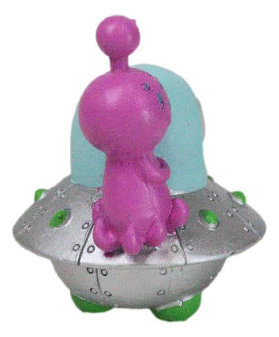 Ebros Gift Furrybones UFO ET Alien Planetary Space Ship Dish Skeleton Figurine Furry Bones