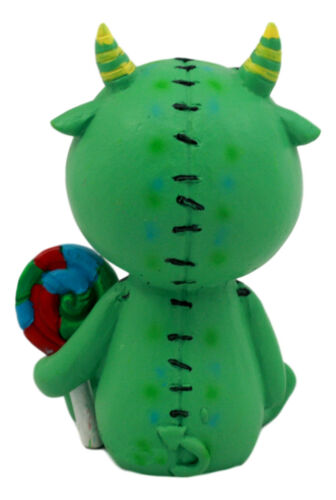 Ebros Gift Furrybones UnderbedZ Imaginary Lollipop Mogu Mogu Figurine 3"H Skeleton Monster