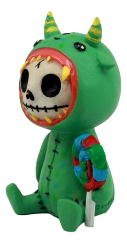 Ebros Gift Furrybones UnderbedZ Imaginary Lollipop Mogu Mogu Figurine 3"H Skeleton Monster