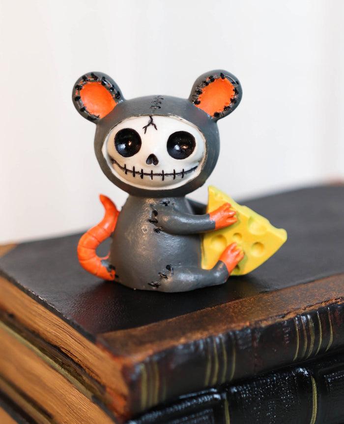ebros gift Furrybones Voodoo Mouse With Muenster Cheese Skeleton Figurine Collectible 2.5"H
