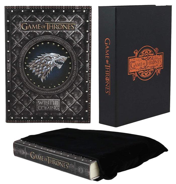 ebros gift Game of Thrones Direwolf House of Stark Winter is Coming Embossed Journal 5"x7"