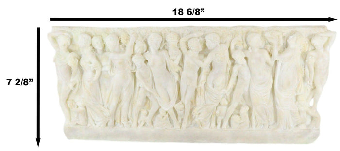 Ebros Gift Gardner Museum Farnese Sarcophagus Revelers Gathering Grapes Wall Plaque Relief