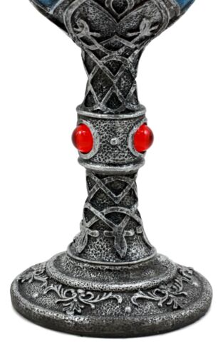 Ebros Gift Ghost White Albino Snow Wolf Wine Goblet 7oz Direwolf Spirit Celtic Wine Chalice