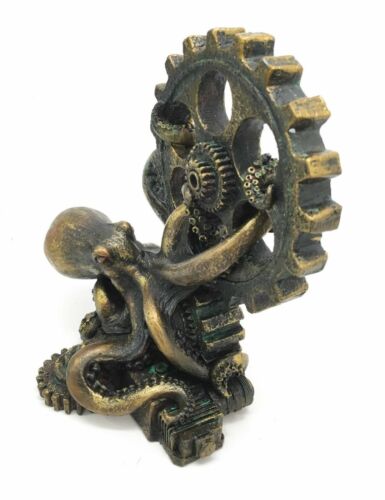 Ebros Gift Giant Deep Sea Octopus Kraken Hauling Sunken Ship Gears Paperweight Figurine