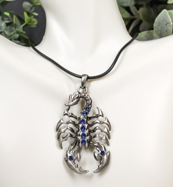 ebros gift Giant King Scorpion Pendant Jewelry Scorpius Necklace Stainless Steel Pendant