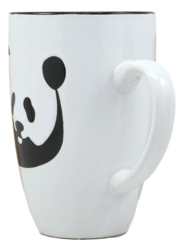 Ebros Gift Giant Panda Bear Abstract Silhouette Art Ceramic Coffee Tea Mug Drink Cup 16oz