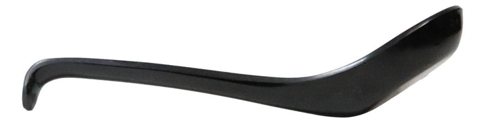 Ebros Gift Glossy Black Melamine Ladle Style Soup Spoons With Hook Ends 1oz Set Of 6 Spoon