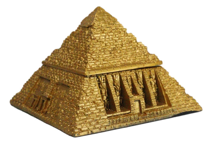 ebros gift Gods Of Egypt Pharaoh The Great Pyramid Of Khufu Small Hinged Trinket Box Decor