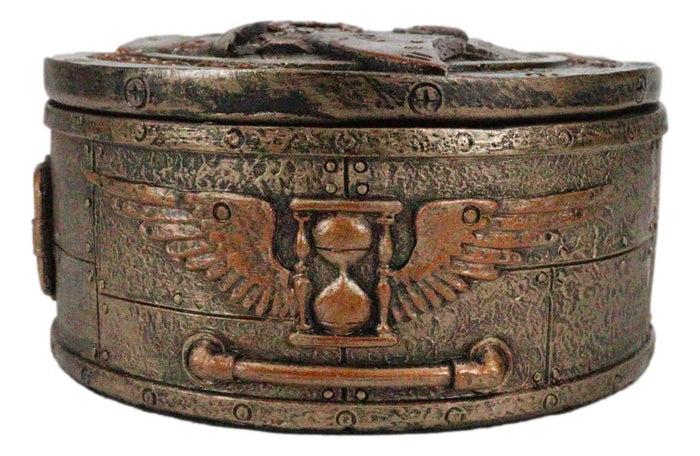 Ebros Gift Gothic Alchemy Black Death Steampunk Plaque Doctor Decorative Jewelry Box Decor