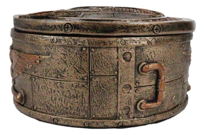 Ebros Gift Gothic Alchemy Black Death Steampunk Plaque Doctor Decorative Jewelry Box Decor
