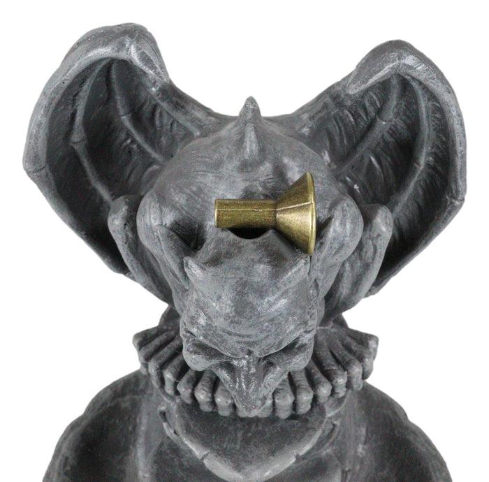 Ebros Gift Gothic Chimera Gargoyle On Fountain Pedestal Backflow Incense Cone Burner Decor