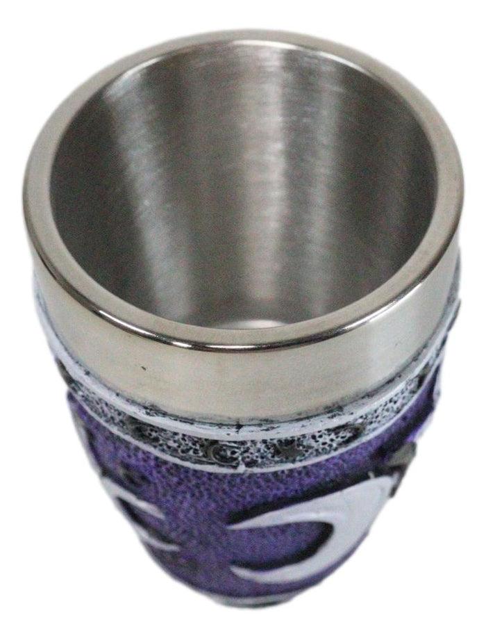 Ebros Gift Gothic Death Moth Triple Moon Arcane Skull Shot Glasses Set Of 4 Novelties