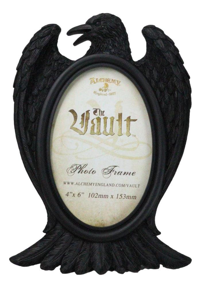ebros gift Gothic Edgar Poe Quoth The Raven Crow Decorative 4"X6" Picture Frame Figurine