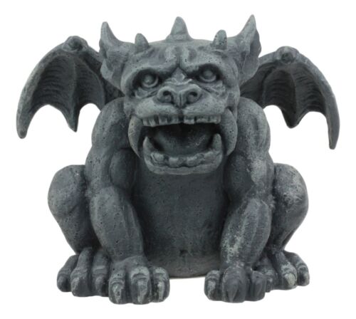 ebros gift Gothic Fido The Fat Sabre Tooth Tiger Gargoyle Figurine Small Fantasy Decor
