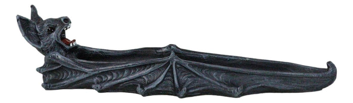 Ebros Gift Gothic Gargoyle Cathedric Bat Vampire Incense Stick Holder With Celtic Knotwork