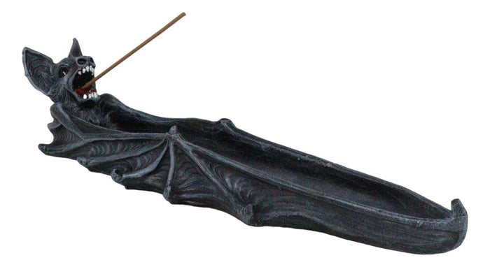 ebros gift Gothic Gargoyle Cathedric Bat Vampire Incense Stick Holder With Celtic Knotwork