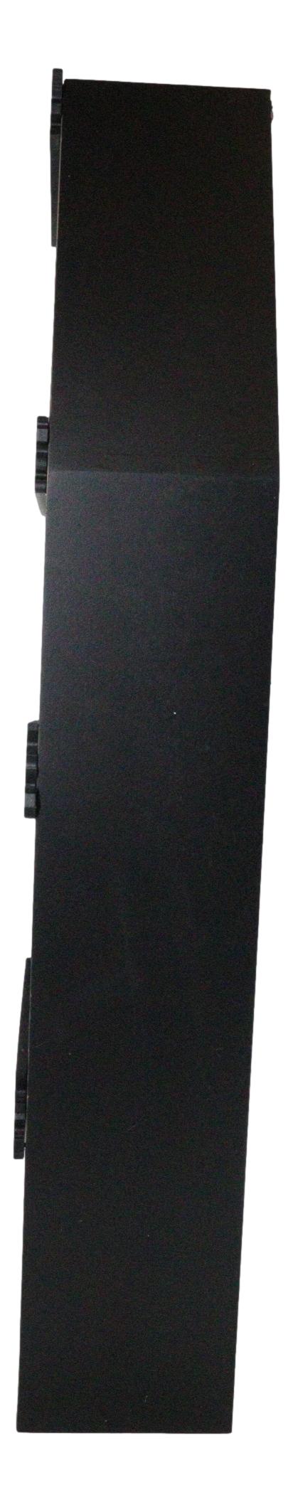 Ebros Gift Gothic Graveyard Light Duty Black Coffin Casket Cabinet Shelving Wall Shelf 30'H