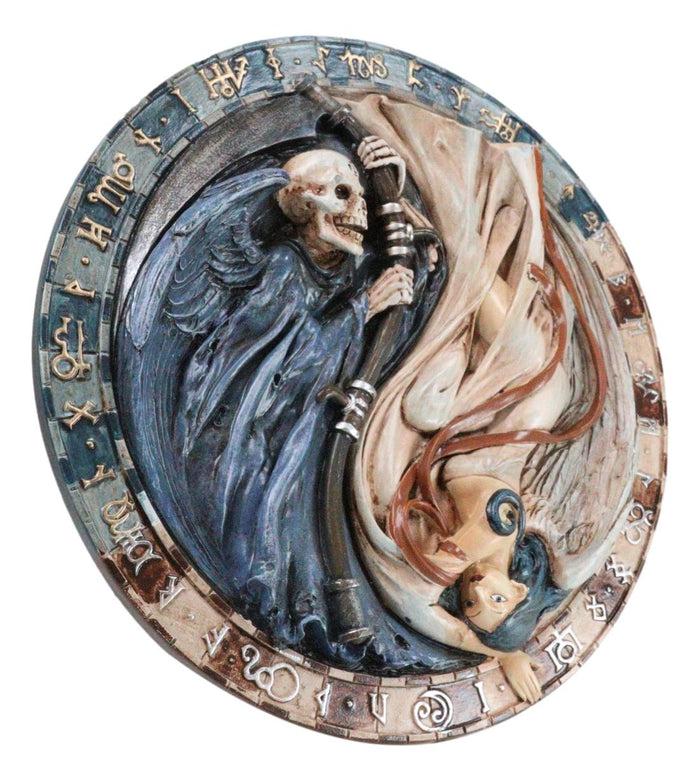 Ebros Gift Gothic Grim Reaper Of Darkness And Angel Of Light Versus Doctrinus Wall Decor
