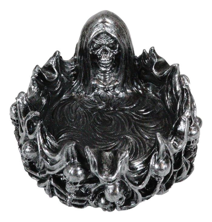 Ebros Gift Gothic Grim Reaper Of Souls Skulls And Skeletons In Fire Of Hell Ashtray Decor