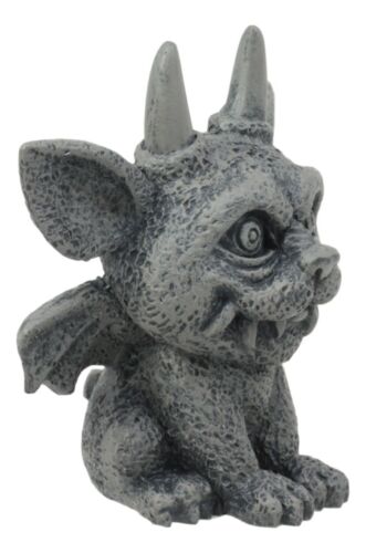 Ebros Gift Gothic Horned Bat Cat Gargoyle Bast Figurine Small Mythical Fantasy Decor Statue