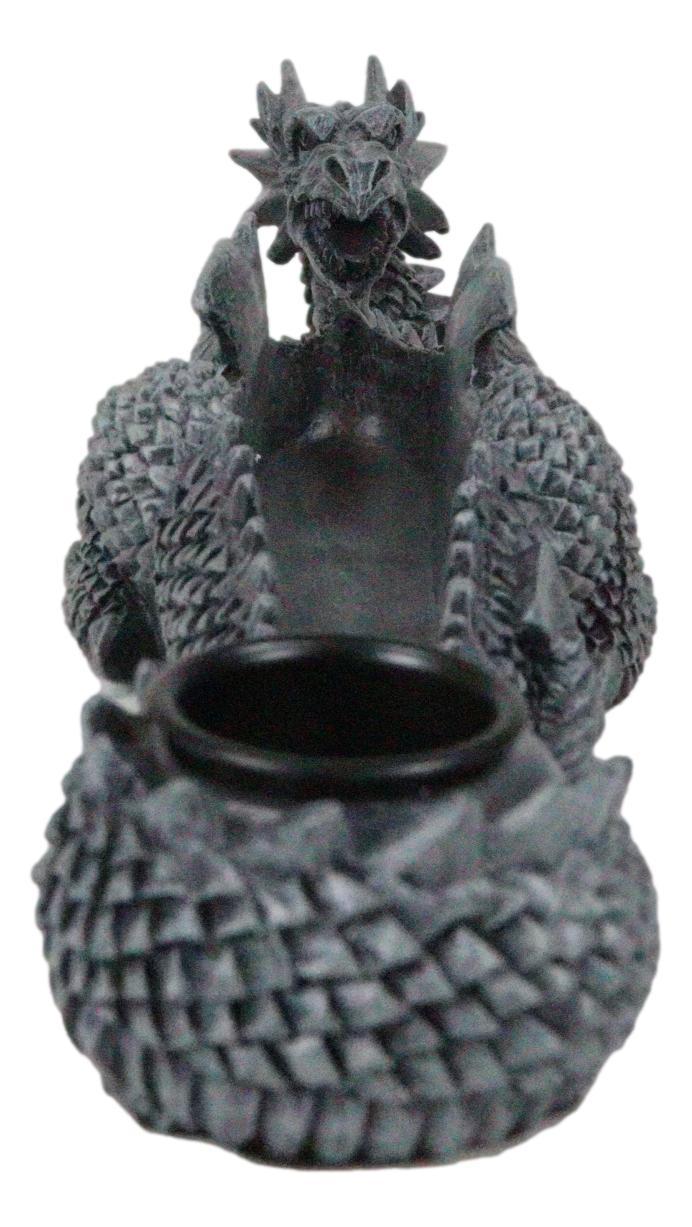 Ebros Gift Gothic Mythical Guardian Dragon Gargoyle Incense Stick And Taper Candle Holder